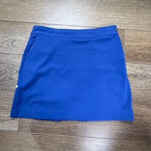 EP New York Pleat Back Golf Skort, Navy Blue/Line Green, Sz 8, Athletic, Summer